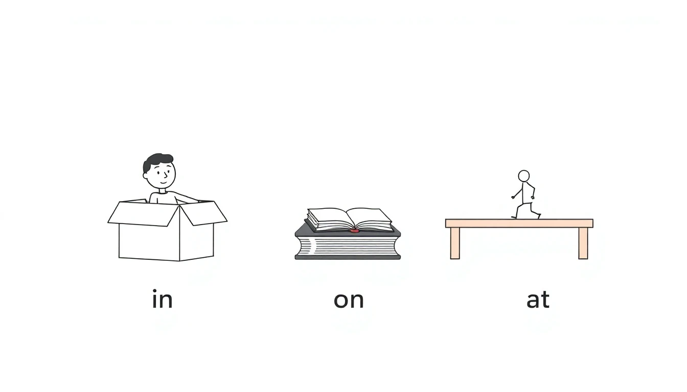 영어 전치사 in, on, at 차이점과 쉬운 암기법 완벽 정리