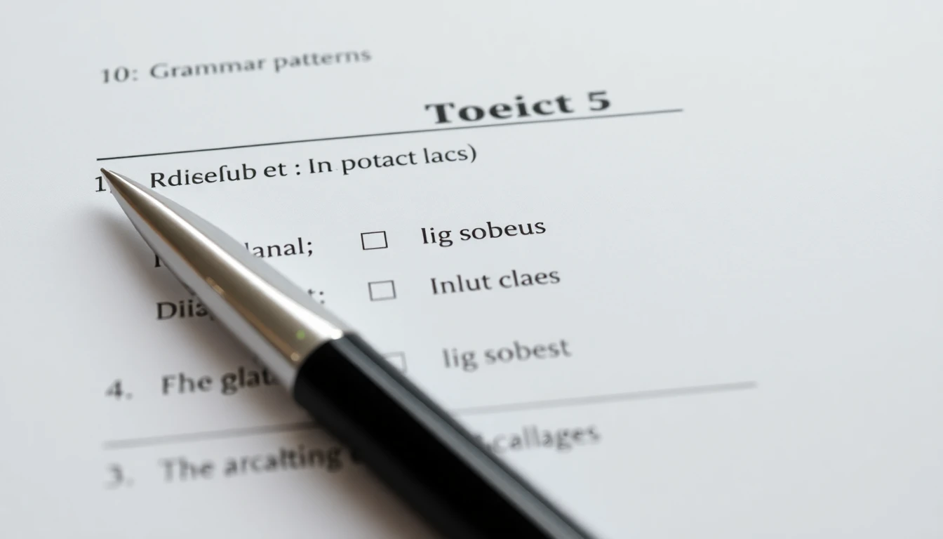 TOEIC 파트5 문법 vs 어휘 구분하는 핵심 전략