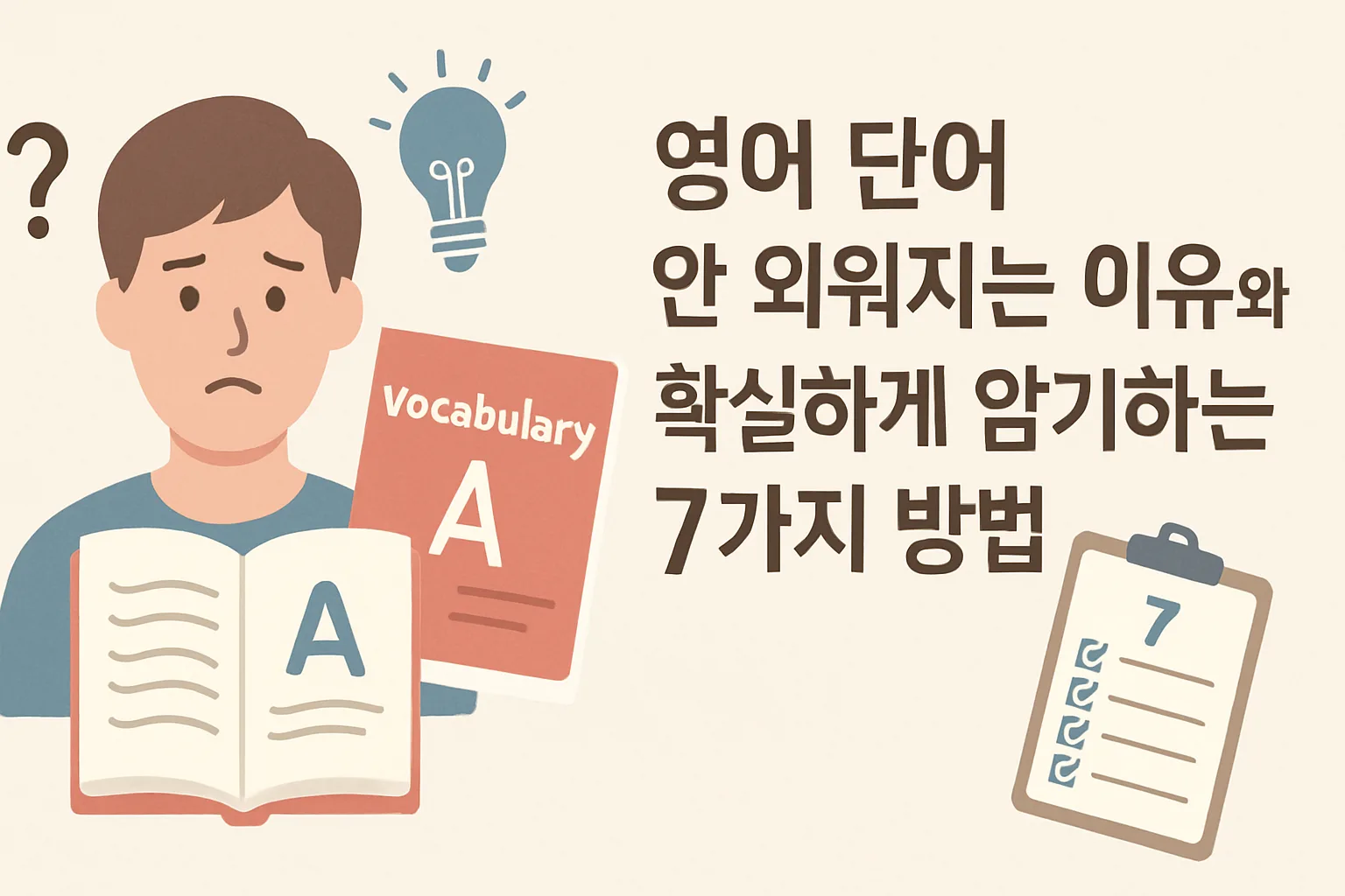 영어 단어 안 외워지는 이유와 확실하게 암기하는 7가지 방법