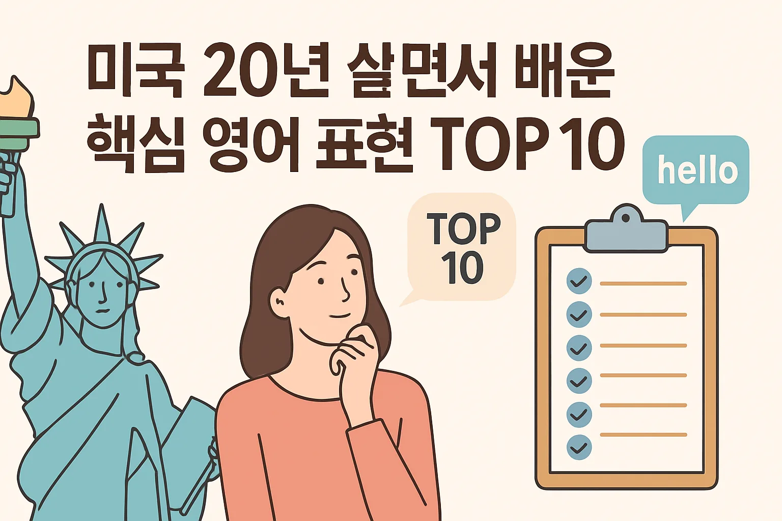 미국 20년 살면서 배운 핵심 영어 표현 TOP 10