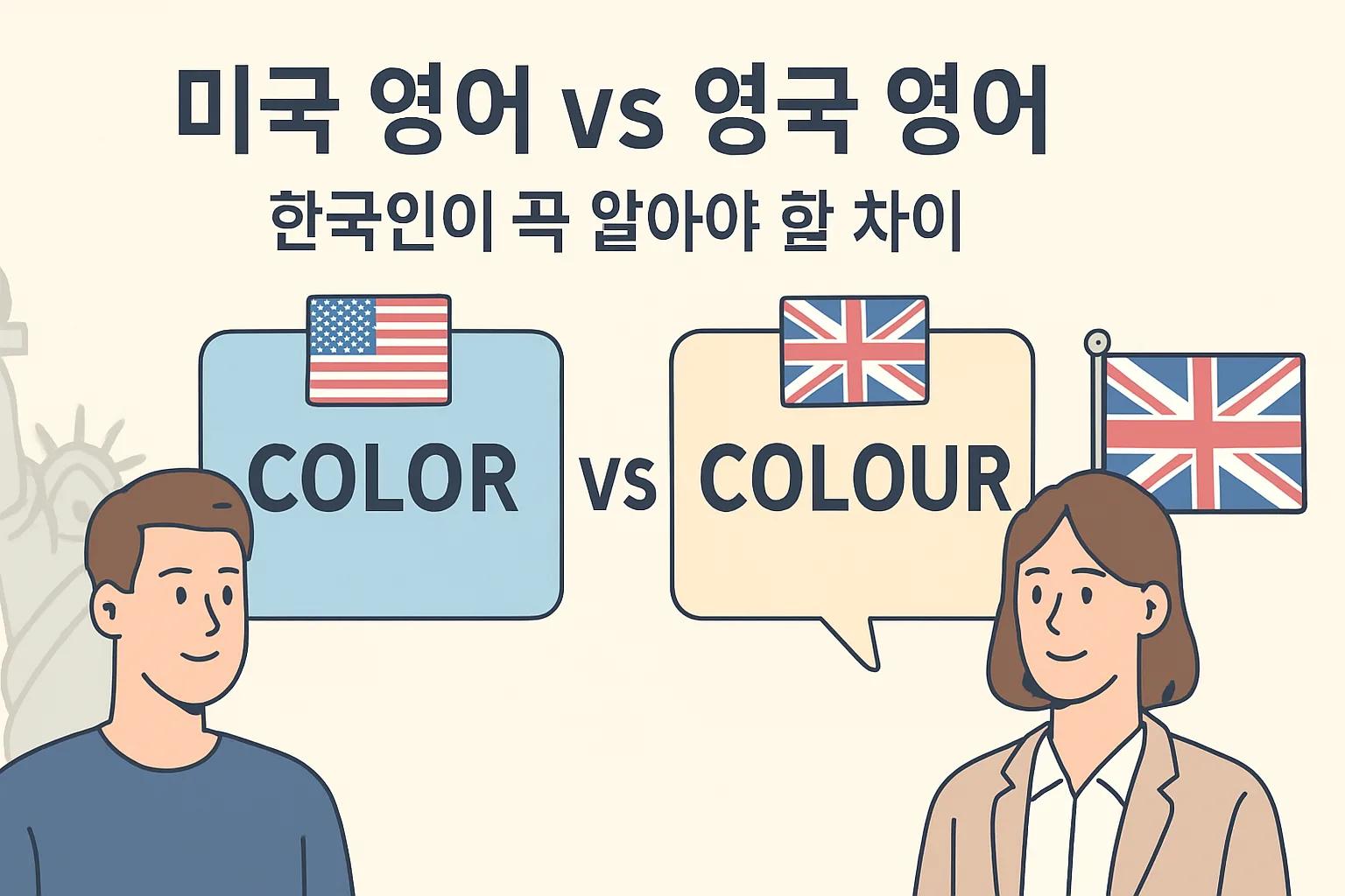미국 영어 vs 영국 영어 — 한국인이 꼭 알아야 할 차이