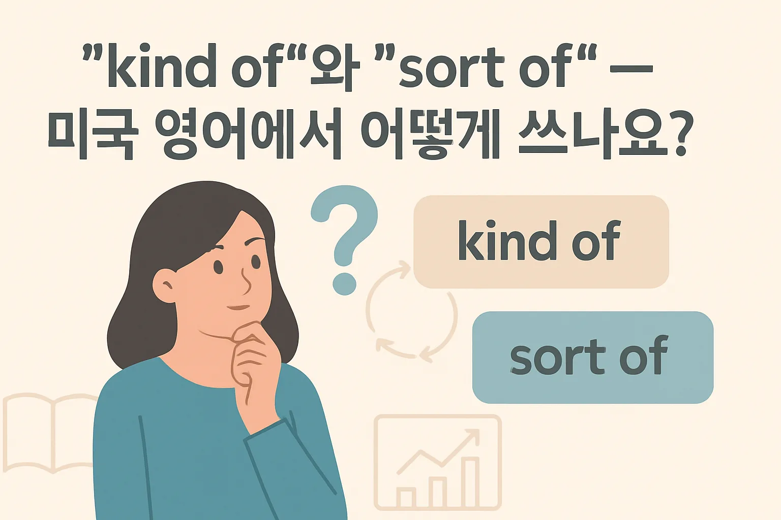 “kind of”와 “sort of” — 미국 영어에서 어떻게 쓰나요?