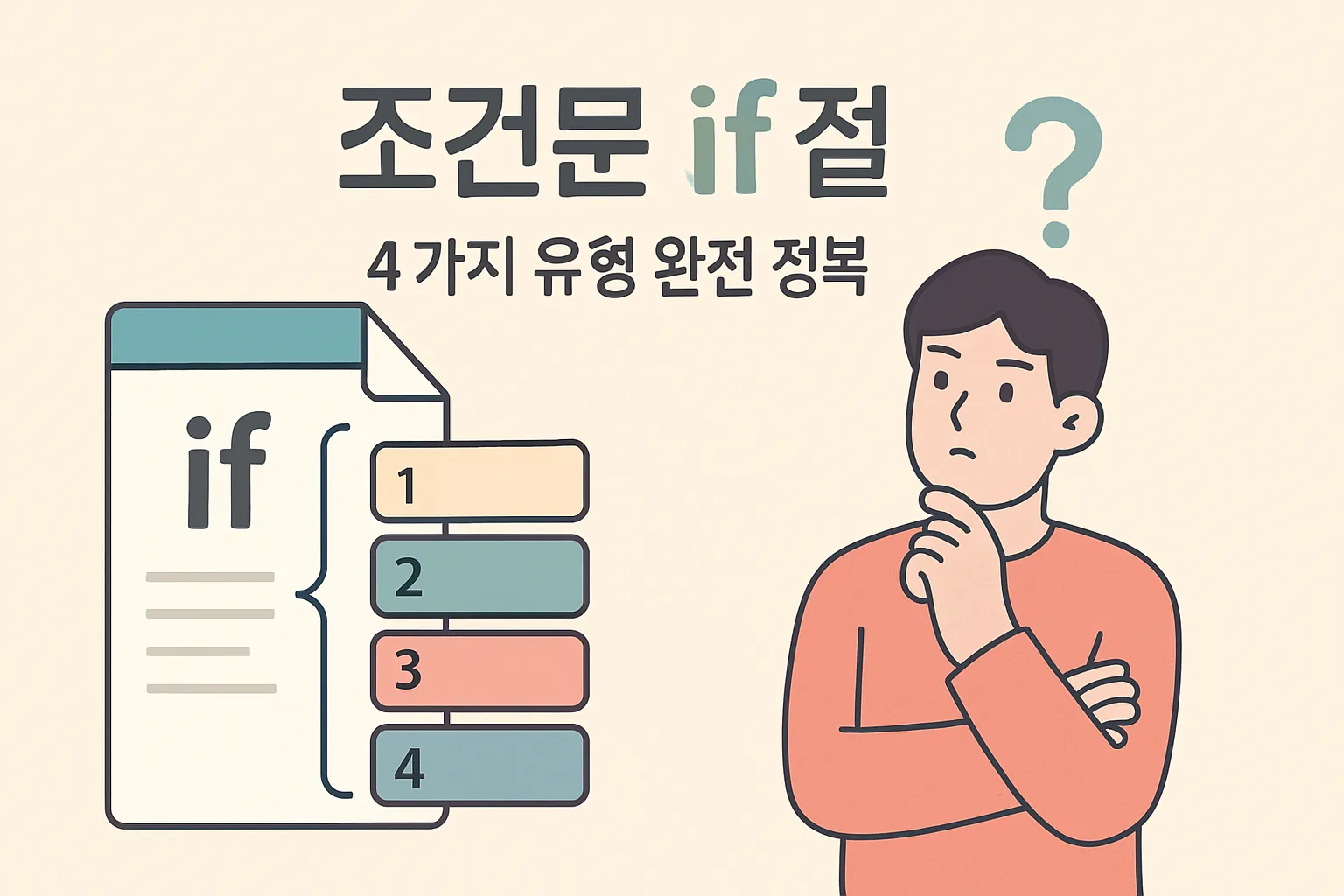조건문 if절 — 4가지 유형 완전 정복