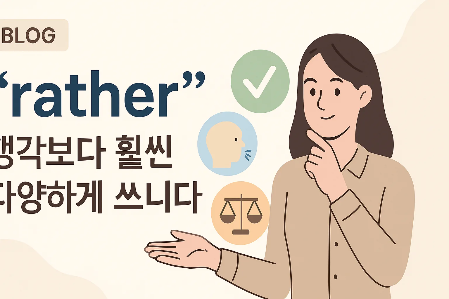 “rather” — 생각보다 훨씬 다양하게 쓰입니다