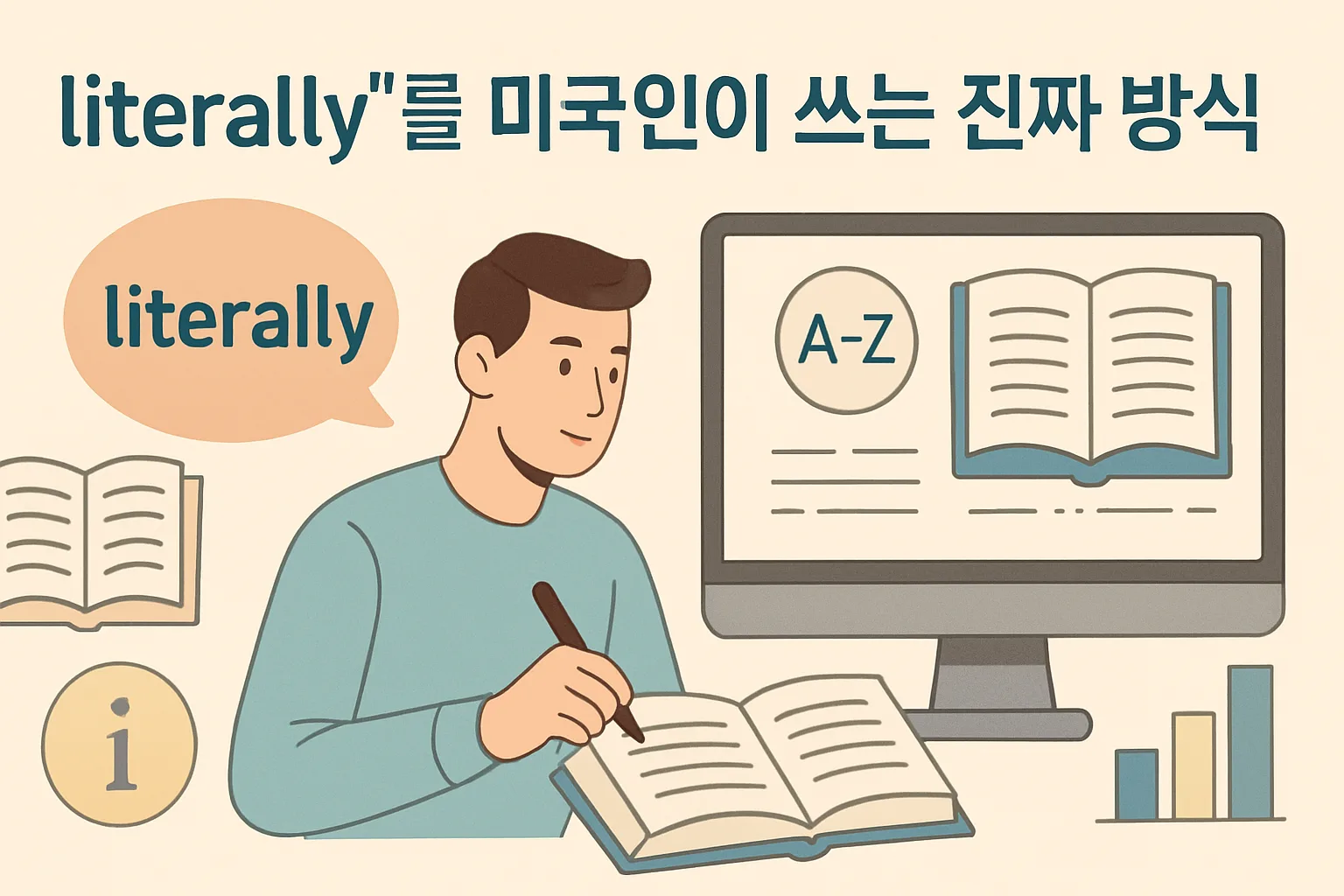 “literally”를 미국인이 쓰는 진짜 방식