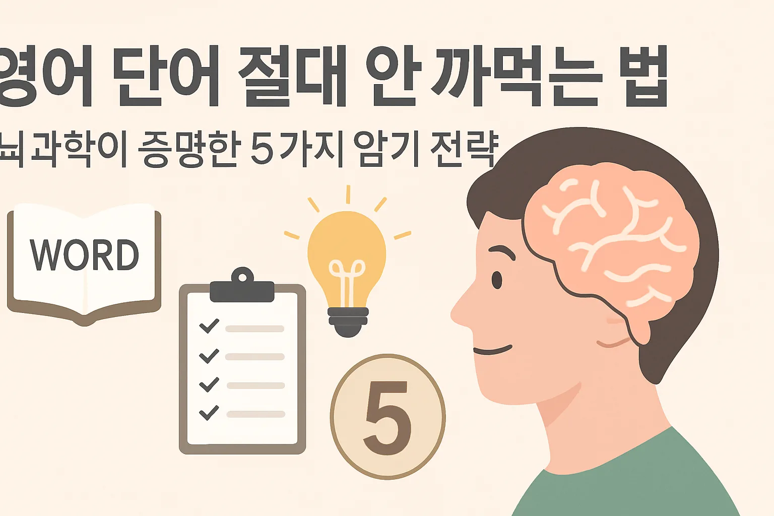 영어 단어 절대 안 까먹는 법: 뇌과학이 증명한 5가지 암기 전략