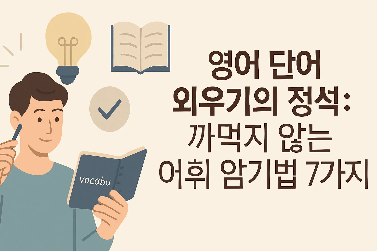 영어 단어 외우기의 정석: 까먹지 않는 어휘 암기법 7가지