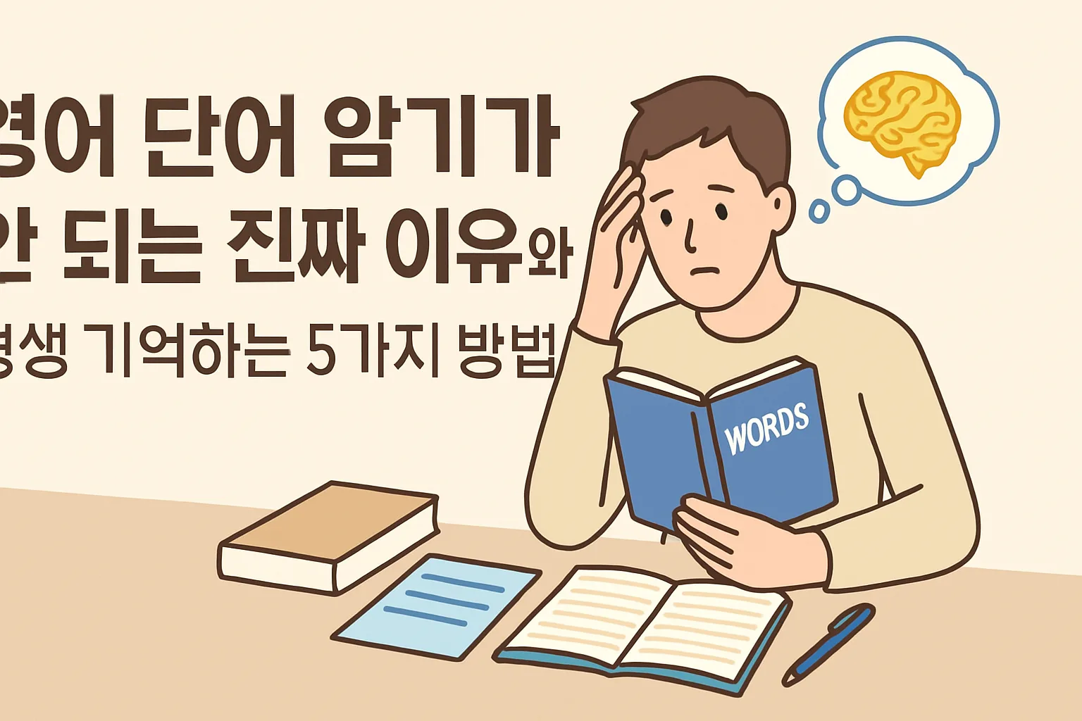 영어 단어 암기가 안 되는 진짜 이유 5가지 방법