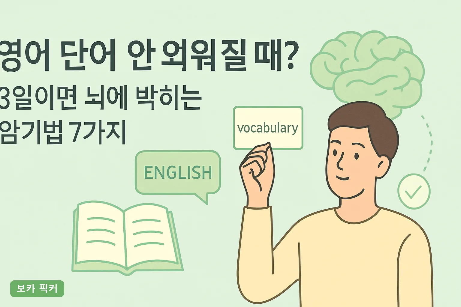 영어 단어 안 외워질 때? 3일이면 뇌에 박히는 암기법 7가지