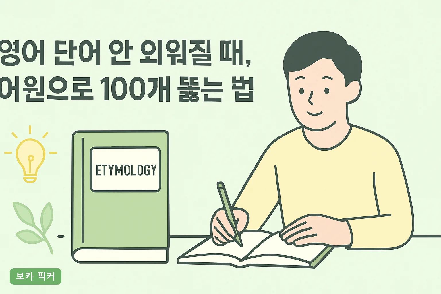 영어 단어 안 외워질 때, 어원으로 100개 뚫는 법