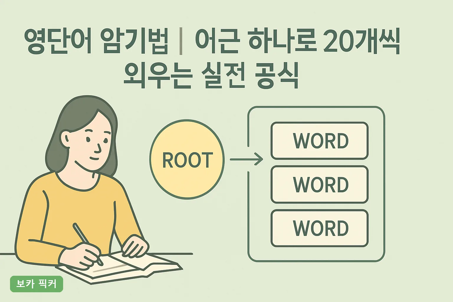 영단어 암기법 | 어근 하나로 20개씩 외우는 실전 공식