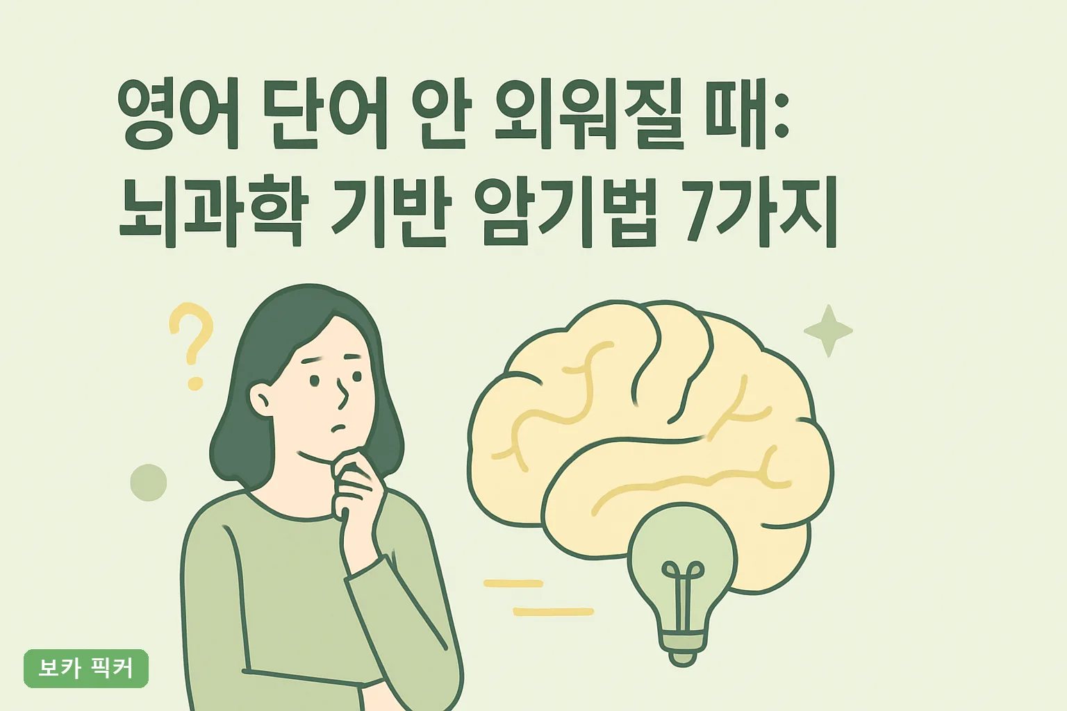 영어 단어 안 외워질 때: 뇌과학 기반 암기법 7가지